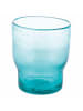 Villa d´Este 6-delige set: waterglazen "Unico" transparant/blauw - 325 ml