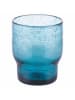 Villa d´Este 6-delige set: waterglazen "Unico" transparant/blauw - 325 ml