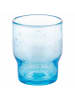 Villa d´Este 6-delige set: waterglazen "Unico" transparant/blauw - 325 ml