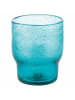 Villa d´Este 6-delige set: waterglazen "Unico" transparant/blauw - 325 ml