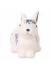Villa d´Este 2-delige set: decoratieve objecten "Easter Rabbit" wit/donkerblauw - (H)13,9 cm