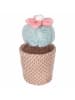Villa d´Este 6-delige set: decoratieve objecten "Cactus" wit/beige/groen