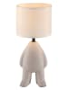 Just Light Tischleuchte "Ted" in Beige - (H)38 x Ø 16 cm