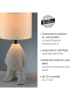 Just Light Tischleuchte "Ted" in Beige - (H)38 x Ø 16 cm