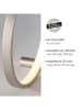 Just Light LED-Tischleuchte "Mini Ritus" in Silber - (H)25 x Ø 25 cm
