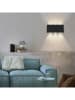 Just Light LED-Wandleuchte "Lola Carla" in Schwarz - (B)17 x (H)8 x (T)4 cm