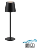 Just Light LED-Tischleuchte "Euria" in Schwarz - (H)37 x Ø 11 cm