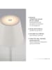 Just Light LED-Standleuchte "Euria" in Grau - (H)125 x Ø 17