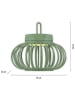 Just Light LED-hanglamp "Akuba" groen - (H)22 x Ø 25 cm