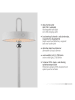 Just Light LED-tafellamp "Amag" wit - (H)47,2 x Ø 15 cm