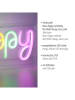 Just Light Decoratieve LED-lamp "Happy" meerkleurig - (B)23 x (H)12,7 x (D)4 cm