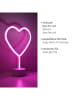 Just Light Decoratieve LED-lamp "Herz" lichtroze - (B)20 x (H)30 cm