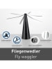 Just Light Vliegenmolen "Swat" zilver/zilverkleurig - (H)24 x Ø 40 cm