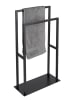 Wenko Handtuchständer "Rivaltana" in Schwarz - (B)46 x (H)80 x (T)20 cm