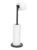 Wenko Toiletrolhouder zwart - (B)21 x (H)55 x (D)17 cm