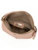 Anna Morellini Leder-Umhängetasche "Alice" in Beige - (B)22 x (H)18 x (T)2 cm