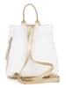 Anna Morellini Leren rugzak "Azalea" wit - (B)30 x (H)31 x (D)11 cm