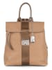 Anna Morellini Leder-Rucksack "Azalea" in Beige - (B)30 x (H)31 x (T)11 cm