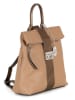Anna Morellini Leder-Rucksack "Azalea" in Beige - (B)30 x (H)31 x (T)11 cm