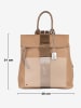 Anna Morellini Leder-Rucksack "Azalea" in Beige - (B)30 x (H)31 x (T)11 cm