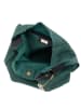 Anna Morellini Leder-Schultertasche "Sebastiana" in Grün - (B)38 x (H)36 x (T)14 cm