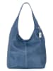 Anna Morellini Leren schoudertas "Palladia" blauw - (B)38 x (H)30 x (D)2 cm