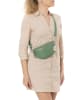 Anna Morellini Leren borstbuidel "Azzurra" groen - (B)21 x (H)13 x (D)6 cm