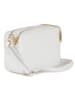 Anna Morellini Leder-Umhängetasche "Pippa" in Weiß - (B)25 x (H)16 x (T)6 cm