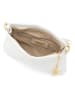 Anna Morellini Leder-Schultertasche "Sancia" in Weiß - (B)25 x (H)16 x (T)4 cm