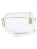 Anna Morellini Leder-Umhängetasche "Tabita" in Weiß - (B)22 x (H)15 x (T)10 cm