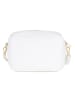Anna Morellini Leder-Umhängetasche "Tabita" in Weiß - (B)22 x (H)15 x (T)10 cm