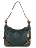 Anna Morellini Leren schoudertas"Marinella" donkergroen - (B)31 x (H)22 x (D)10 cm