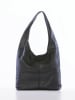 Lucca Baldi Leren schoudertas "Barga" zwart - (B)33 x (H)32 x (D)16 cm