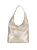 Lucca Baldi Leder-Schultertasche "Barga" in Gold - (B)33 x (H)32 x (T)16 cm