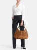 Lucca Baldi Leren shopper "Pitigliano" lichtbruin - (B)41 x (H)34 x (D)30 cm
