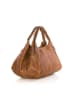 Lucca Baldi Leren shopper "Pitigliano" lichtbruin - (B)41 x (H)34 x (D)30 cm