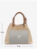 Lucca Baldi Leder-Shopper "Fosdinovo" in Beige - (B)37 x (H)45 x (T)15 cm
