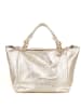 Lucca Baldi Leder-Shopper "Gimignano" in Gold - (B)45 x (H)50 x (T)20 cm