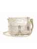 Lucca Baldi Leder-Umhängetasche "Montepulciano" in Gold - (B)36 x (H)23 x (T)10 cm