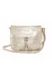 Lucca Baldi Leder-Umhängetasche "Montepulciano" in Gold - (B)36 x (H)23 x (T)10 cm