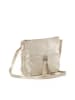 Lucca Baldi Leder-Umhängetasche "Montepulciano" in Gold - (B)36 x (H)23 x (T)10 cm