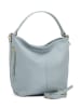 Lucca Baldi Leren schoudertas "Carrara" lichtblauw - (B)36 x (H)28 x (D)12 cm