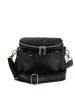 Lucca Baldi Leren schoudertas "Favara" zwart - (B)24 x (H)19 x (D)7 cm