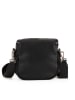 Lucca Baldi Leren schoudertas "Favara" zwart - (B)24 x (H)19 x (D)7 cm