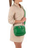 Lucca Baldi Leren schoudertas "Favara" groen - (B)24 x (H)19 x (D)7 cm