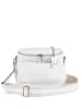 Lucca Baldi Leder-Umhängetasche "Favara" in Weiß - (B)24 x (H)19 x (T)7 cm