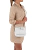 Lucca Baldi Leder-Umhängetasche "Favara" in Weiß - (B)24 x (H)19 x (T)7 cm