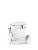 Lucca Baldi Leder-Umhängetasche "Favara" in Weiß - (B)24 x (H)19 x (T)7 cm