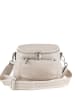Lucca Baldi Leder-Umhängetasche "Favara" in Creme - (B)24 x (H)19 x (T)7 cm