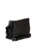 Lucca Baldi Leder-Umhängetasche "Melfi" in Schwarz - (B)26 x (H)19 x (T)9 cm